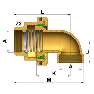 WEB-ROTOFLUID-BALL JOINT-B-STY30A-DIM