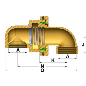 WEB-ROTOFLUID-BALL JOINT-B-STY40-DIM