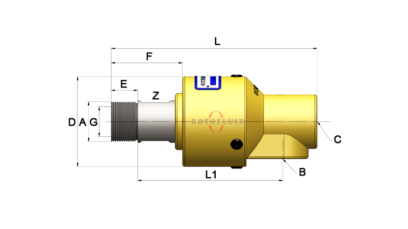 WEB-ROTOFLUID-ROTARY JOINT-400B-DIM-SINGLE